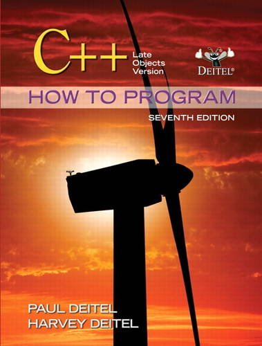 C++ how to program: late objects version 7th edition pdf download